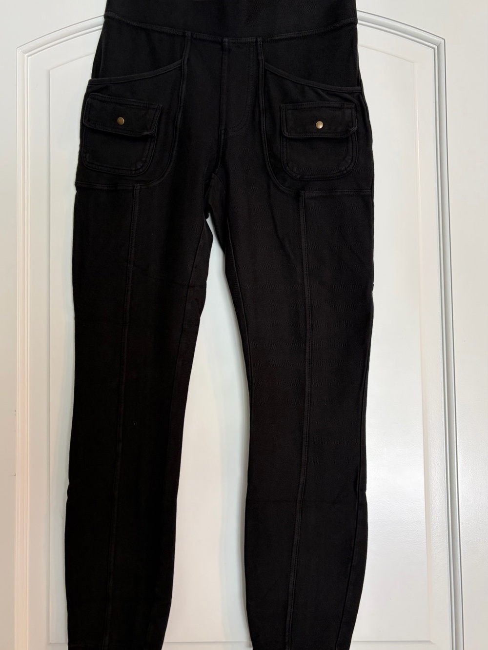 XCVI Black Cargo Pocket Stretch Cotton Blend Pants XS